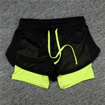 

Summer Double Layer Shorts Women Skinny Fitness Shorts Women Elastic Casual Shorts Female Joggings Pantalones Cortos Mujer