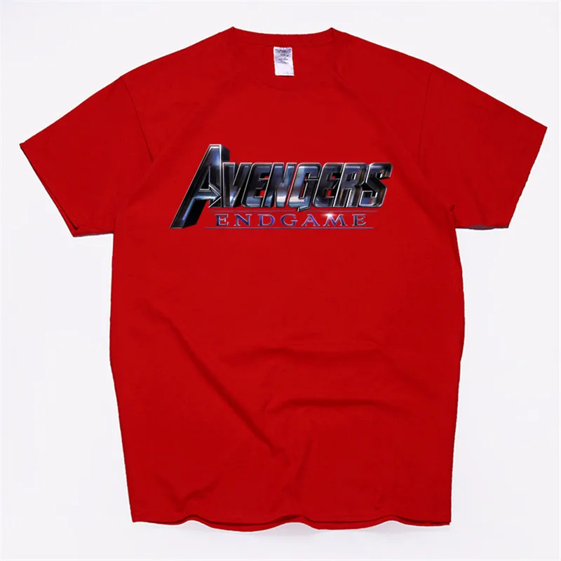 Men's Avengers Endgame Funny Cotton T Shirts Summer Workout Infinity War-Part II T-shirt Avengers 4 Anime T Shirt Dropshipping