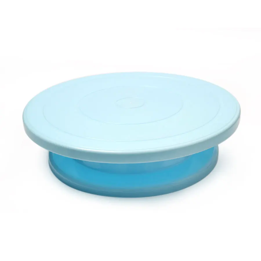  Colorful Flower Turntable Plastic Decorating Wheel DIY Cake Cream Round Rotating Cake Swivel Christ