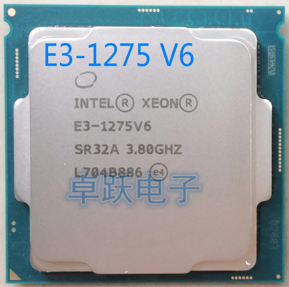 E3-1275V6 процессор Intel Xeon E3 1275V6 3,80 ГГц четырехъядерный процессор LGA1151 E3-1275 V6
