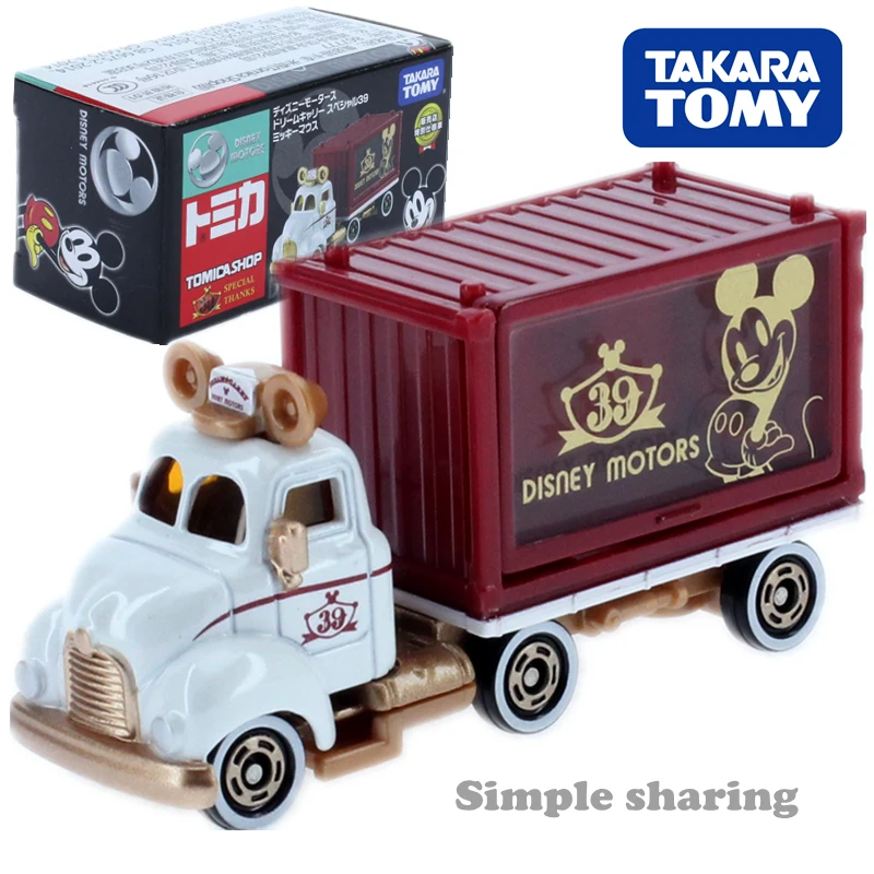 Takara TOMY Tomica pixar Дисней моторы Микки грузовик форма аниме фигурка Игрушечная машина