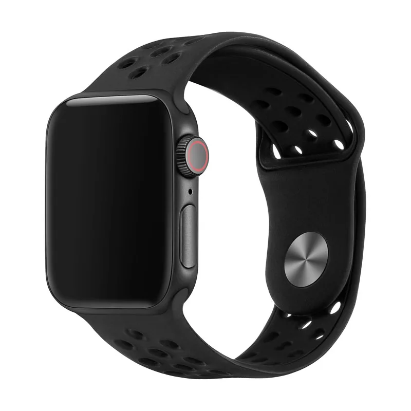 Силиконовые замена спортивный ремешок для наручных часов Apple Watch 38 мм 40 мм 42 44 мм браслет ремешок для наручных часов iWatch серии 5/4/3/2/1 81010 - Цвет ремешка: 20