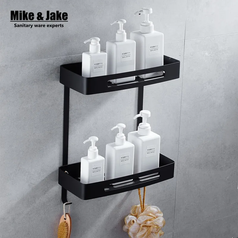 Stainless steel 304 Black bathroom corner shelf shower room rack for body wash bottle toilet corner table shelf holder HC7005 Stainless steel 304 Black bathroom corner shelf shower room rack for body wash bottle toilet corner table shelf holder HC7005