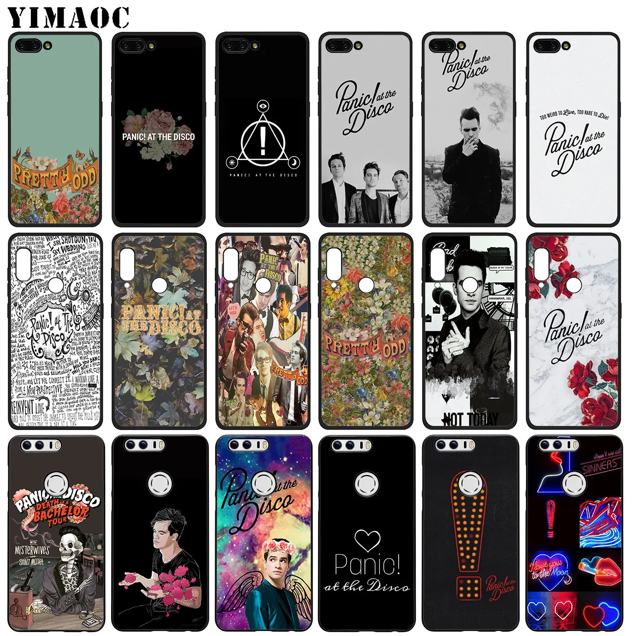 

YIMAOC Panic! At The Disco Soft Silicone Phone Case for Huawei Y7 Y6 Prime Y9 2018 Honor 8C 8X 8 9 10 Lite 7C 7X 7A Pro Cover