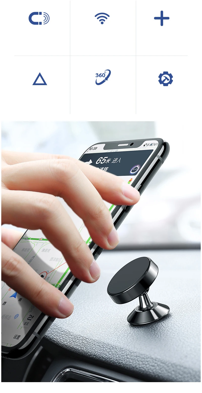 Автомобильный магнитный держатель для телефона, держатель для мобильного телефона, подставка для автомобиля, держатель для Xiaomi Redmi Note 7, магнитный держатель для телефона