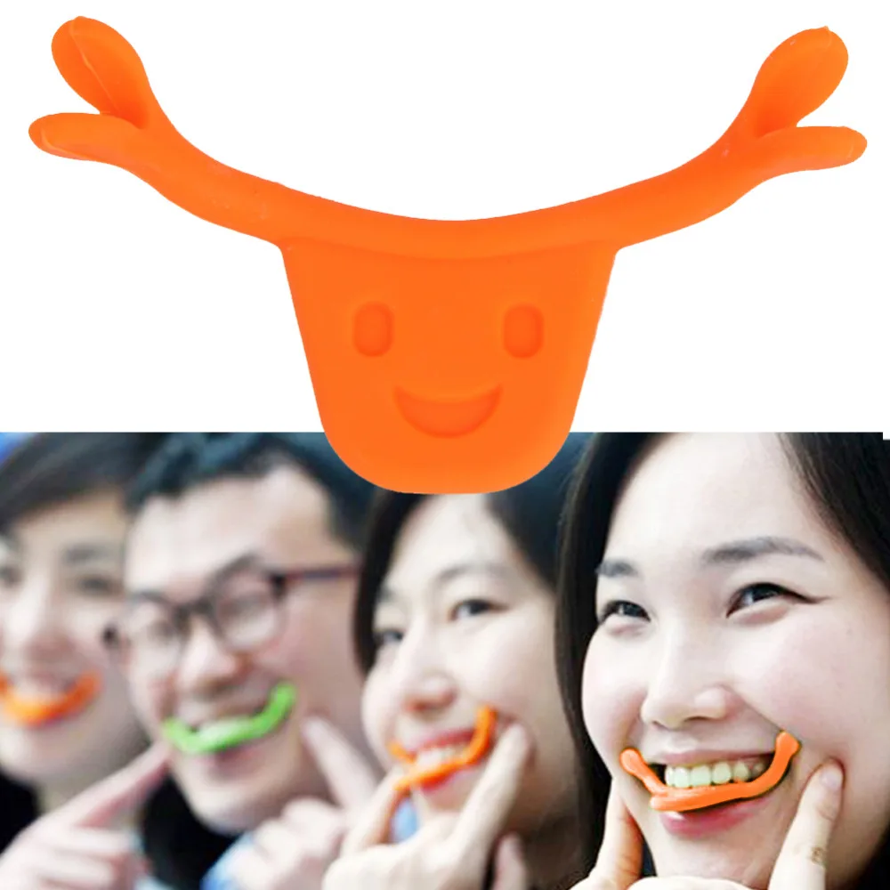 

New Smile Maker Silicone Smile Braces Face Line Mouth Shape Muscles Brace Stretching Lifting Training Trainer Random Color
