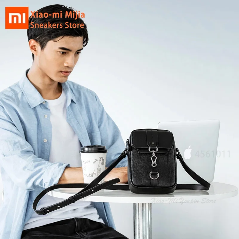 

Xiaomi Mijia excellent product VLLICON leather bag business casual leather men's shoulder bag fashion bag tide small bag 2