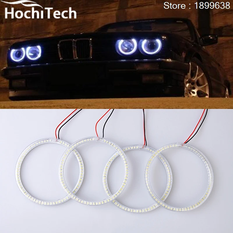 Ультра яркий SMD белый светодиодный ангельские глазки 1600LM 12V halo ring kit для bmw E30 E32 E34