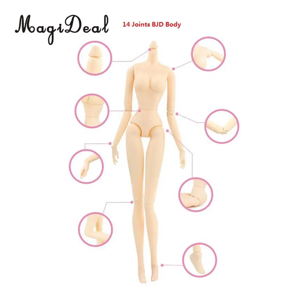 Detachable 14-Joints Make Up BJD SD Girl Doll 1/6 Ball Jointed Doll Collections Play Set Xmas New Year Birthday Gift Box