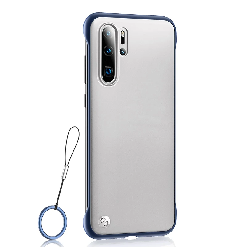 Матовый Бескаркасный чехол honor 20 без оправы coque on для huawei p30 pro p 30 lite light 30 lite 30pro Borderless чехол для телефона с веревкой