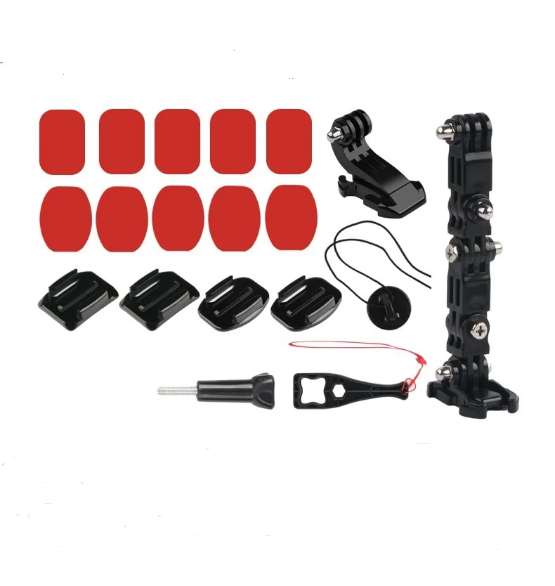 

Motorcycle Helmet Mount Curved Adhesive Arm For Xiaomi yi 4K Gopro Hero 7 6 5 4 3 SJCAM sj4000 Eken H9 Action Camera Accessories