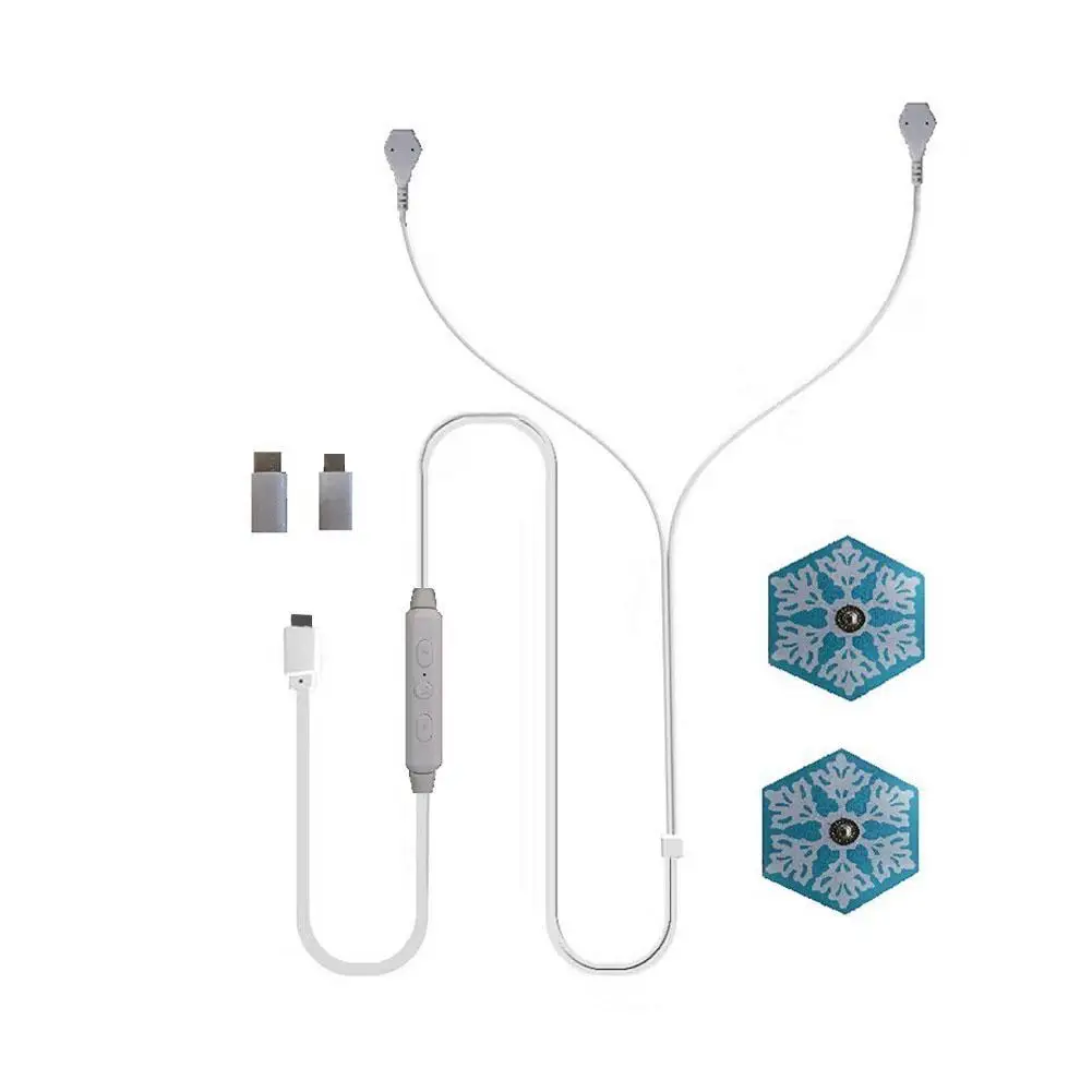 

Mini Smart Portable Pulse Mobile Phone Massage Snowflake Control Electrode Muscle Stimulator Therapy Meridian Apparatus