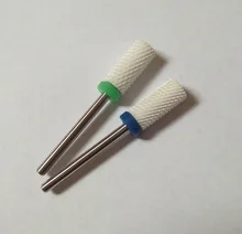 Excellet value!1 PC Blue-Medium 3/32″ White Ceramic Nail Drill Bit Manicure Professional Electric Manicure Cutter Nail Tools