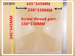 Бесплатная доставка 345*345 мм солнечной энергии конденсатор объектив квадратный линза Френеля фокусное расстояние 350 мм высокой