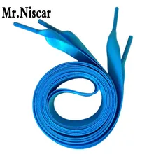 1 пара Голубой мягкий шелковой лентой Шнурки Свадебная вечеринка украшения тапки атласные шнурки для Женские ботинки 50-200 см