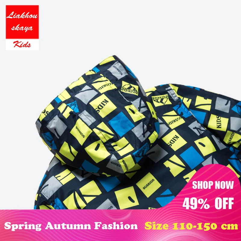 Liakhouskaya 2018 Children Boys Jacket 4-15T Winter Autumn Outerwear & Coats Kids Polar Fleece Windproof Waterproof Windbreaker