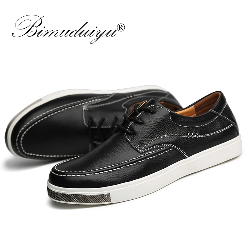 BIMUDUIYU Handmade Genuine Leather Men Casual Shoes Luxury Brand 2018 New Arrive Oxfords Shoes High Quality Trendy Shoes For Men BIMUDUIYU Handmade Genuine Leather Men Casual Shoes Luxury Brand 2018 New Arrive Oxfords Shoes High Quality Trendy Shoes For Men