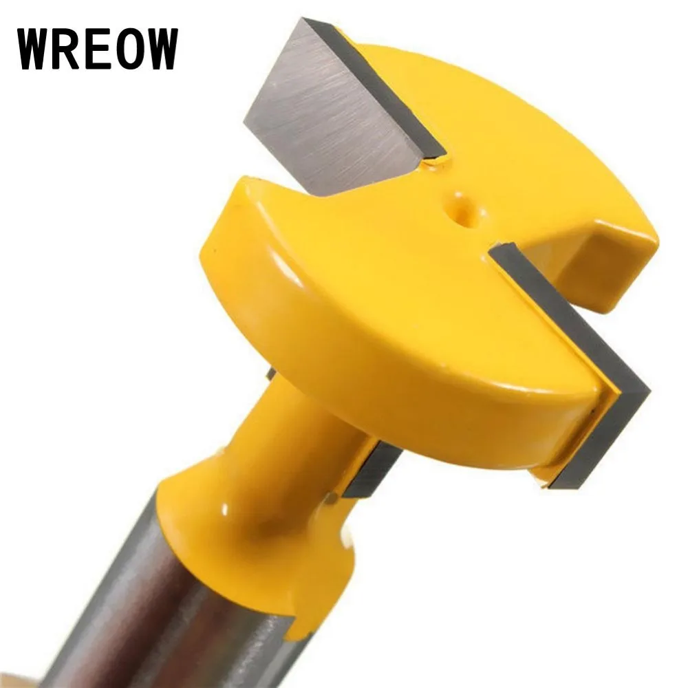

1/2" Router Wood Milling Cutter Woodworking Drill Bit Shank T Slot Handle T Track Slotting Bit Chisel Cutter DIY Trimming Tool