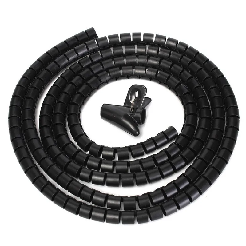 1 м 8 мм устройство для сматывания кабеля протектор PE шнур Кабельный органайзер Инструменты компьютерный шнур защитная трубка зажим органайзер Инструменты для управления