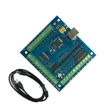 100 кГц CNC mach3 USB 4 оси шаговый движения карты контроллера коммутационная плата