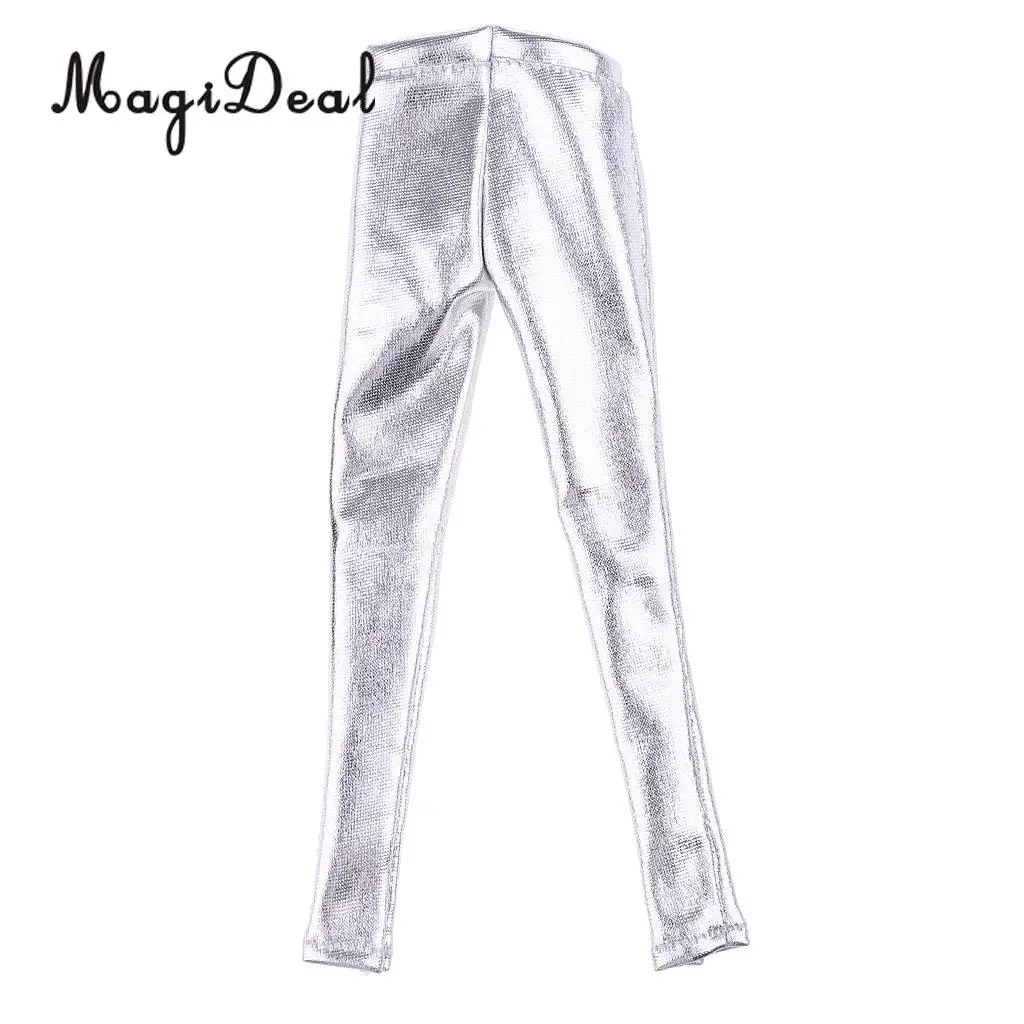 MagiDeal 1/6 Scale PU Leather Female Trousers Women Pants Clothes for 12 Inch Figures Doll Toy DIY Accessories