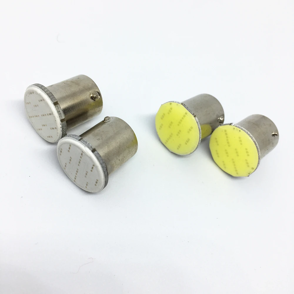 

2pcs LED P21W 1156 BA15S Bulb For Auto Car Backup Tail Turn Signal Lights 12V Chips LED COB Lamp White 6000k