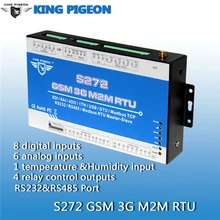 GSM Remote Controller Switch 3G RTU Data Acquisition Terminal BTS Access SMS GPRS TCP/IP Protocol Gate Opener S272 8DIN+6AIN+4DO