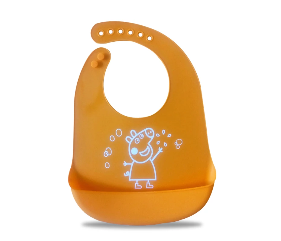 Детский силиконовый нагрудник с мультяшными принтами; детский летний регулируемый водонепроницаемый нагрудник; инструменты для кормления; слюнявчик для мальчиков и девочек