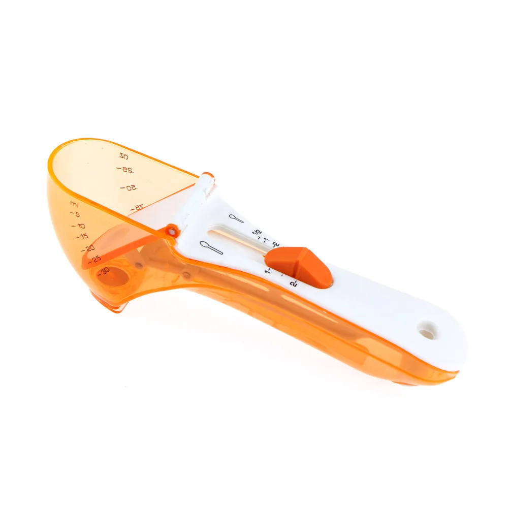 

Adjustable Measuring Spoon Plastic Adjustable Measuring Spoon with Scale for Cooking 5ml to 30ml Adjustable Measuring Scoop