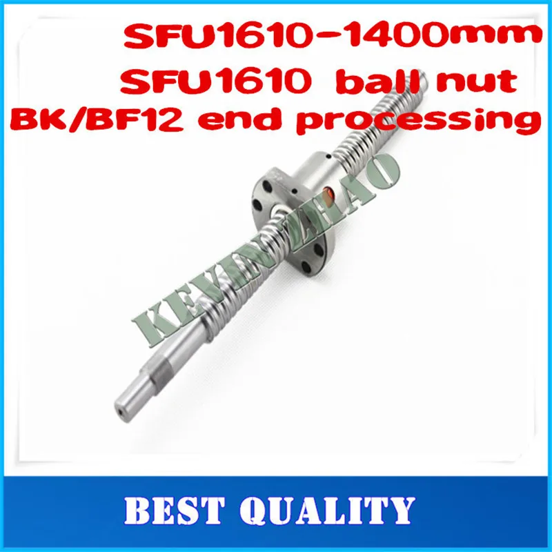 

16mm 1610 Ball Screw Rolled C7 ballscrew SFU1610 1400mm with one 1610 flange single ball nut for CNC parts