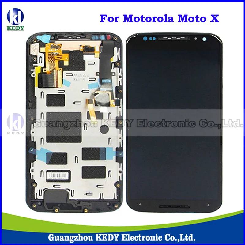 

10pcs Original LCD Display Digitizer Assembly For Motorola Moto X2 XT1092 XT1095 XT1096 XT1097 LCD Screen + Frame Spare Parts