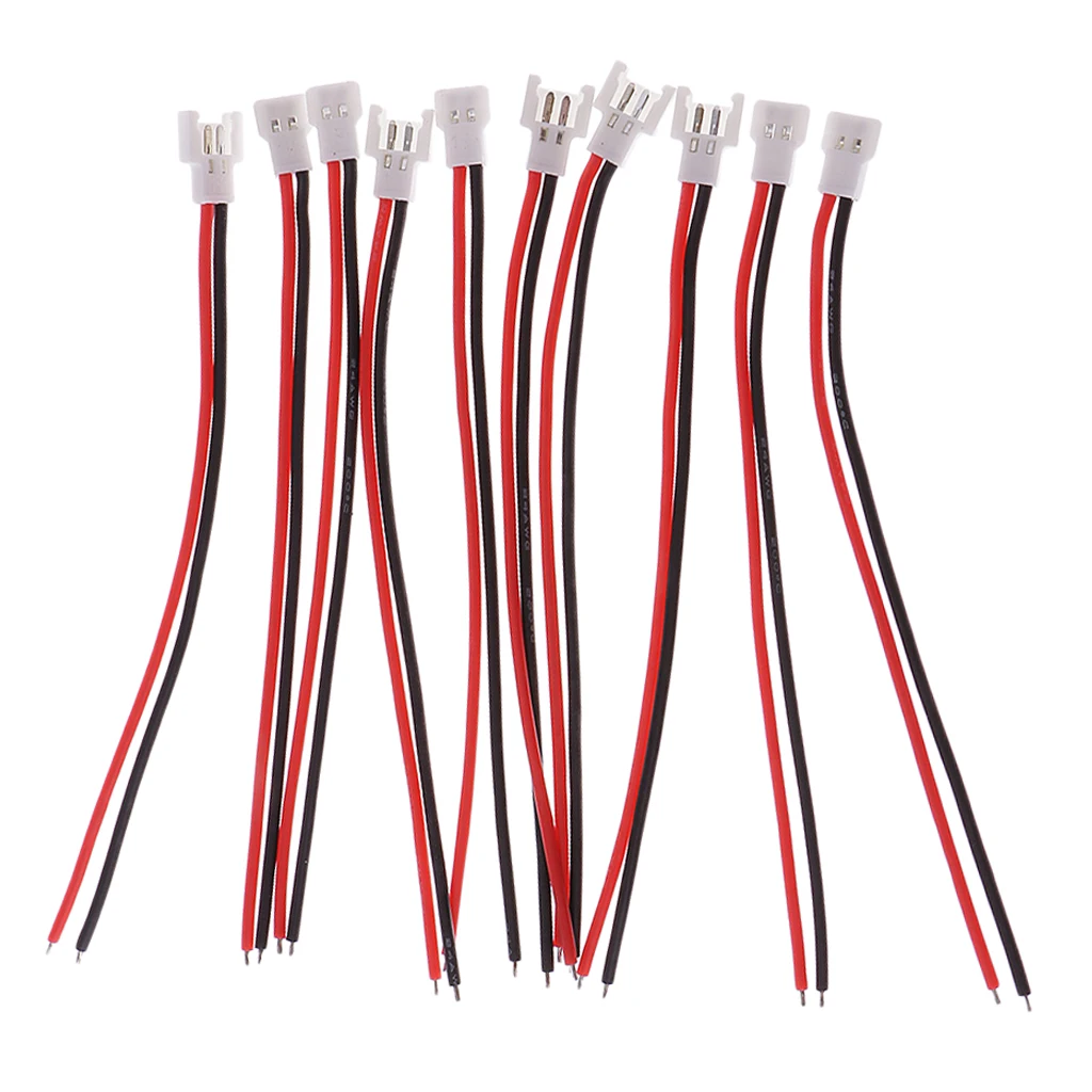 5 Pairs White 51005 2 Pin Connector Plug Male & Female with 100mm Wire Cable