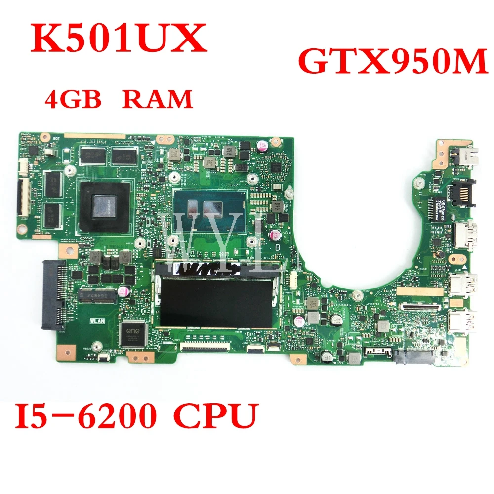 K501UX с I5 6200 процессор GTX950M 2 Гб материнская плата REV2.0 для ASUS K501U K501UB Материнская