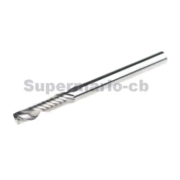 

10x 1/8" Carbide CNC Router Bits Single Flute Tools 22mm