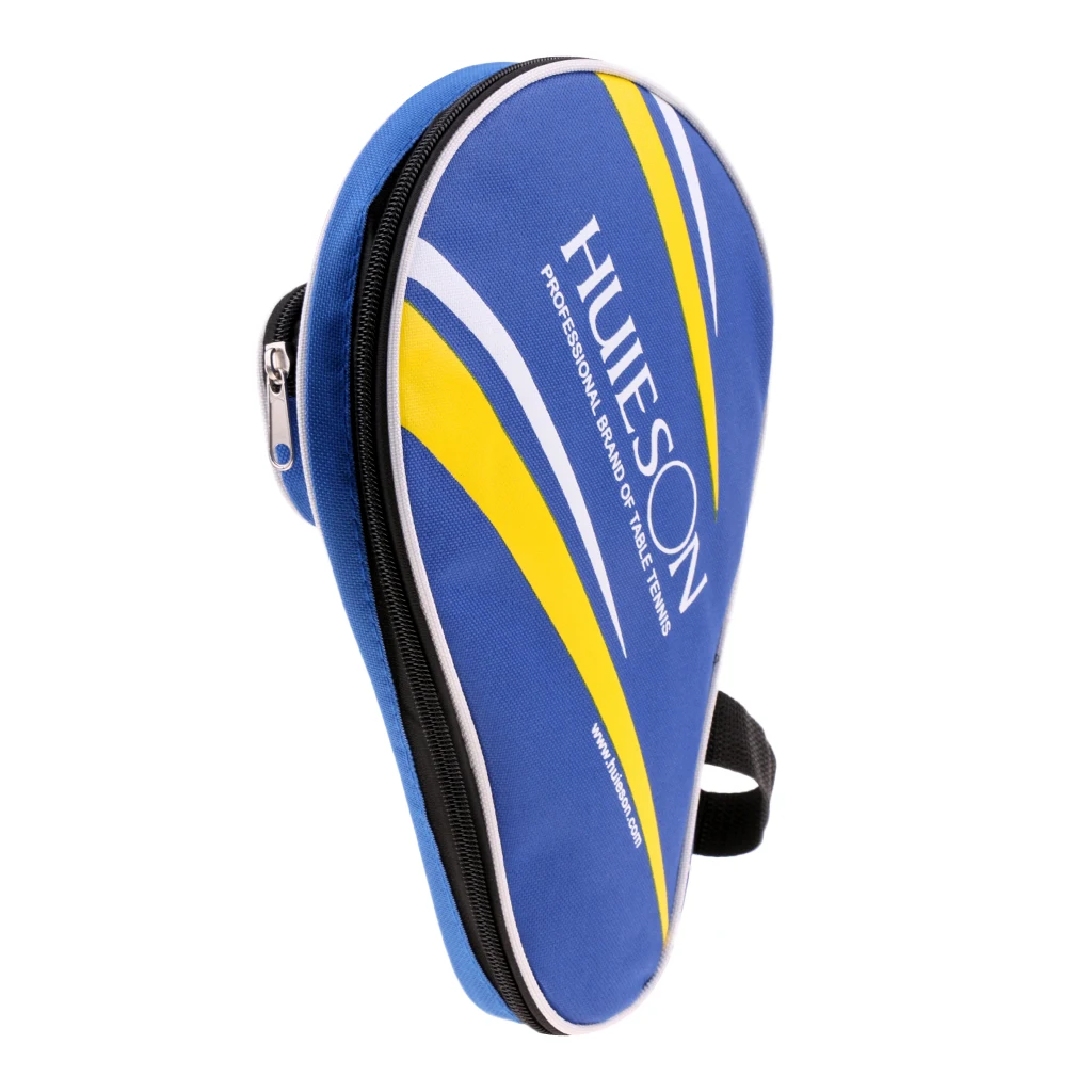1 Pcs Oxford Cloth Table Tennis Case Racket&Ball Bag Ping Pong Paddle Bat Cover Pouch Storage Protector Racquet Sport Blue/Black