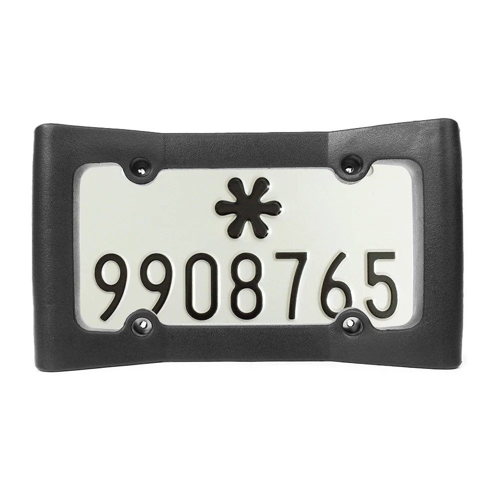

Black EVA License Plate Frame Holder Universal Anti-collision Car Front Rear Carframe Exterior Accessories