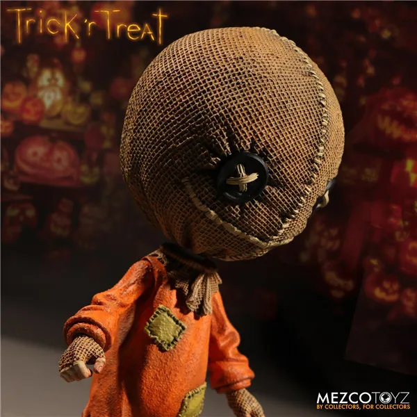 Фигурки из ПВХ Mezco Truco 'r Trattare stitizzato Sam трюк или лечение Хэллоуина модель