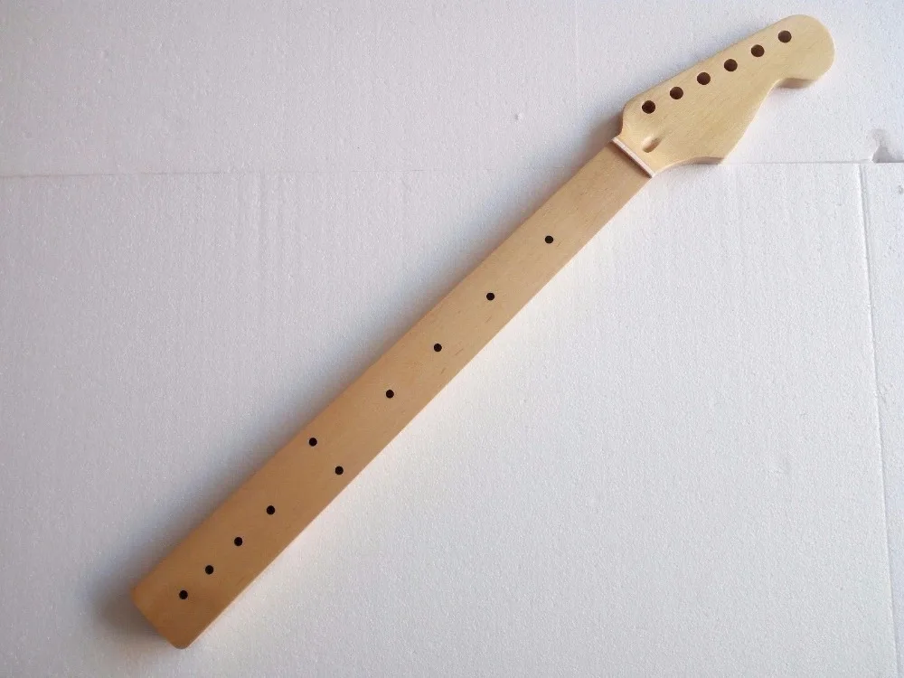 Fretless maple Electric Guitar Neck maple fingerboard wood color glossy paintGuitar Parts