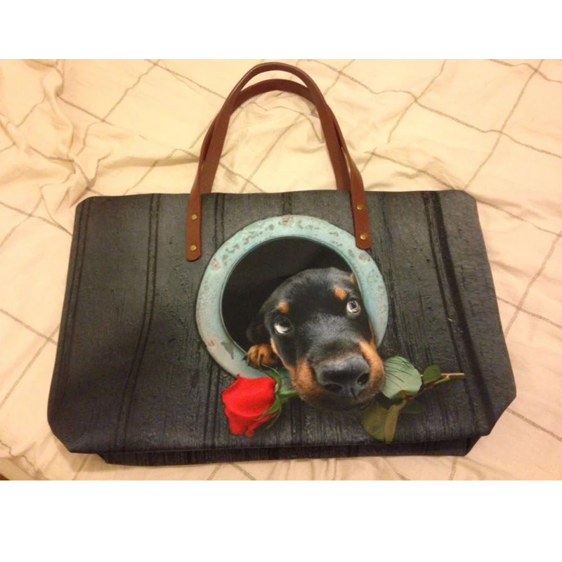 Забавная 3D кошка собака Брендовая женская сумка Bolsas Женская через плечо для