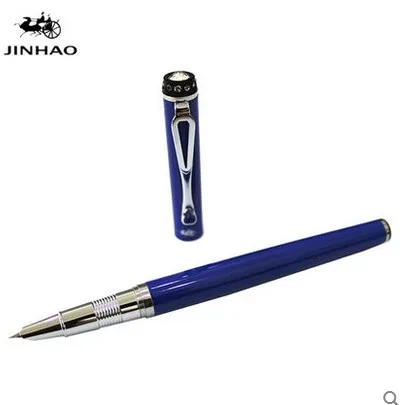 Jinhao 301 роскошный бриллиант ручка 0,38 мм дополнительный тонкий наконечник перьевая ручка металл пишущие ручки офисные школьные принадлежности Рождественский подарок - Цвет: 16