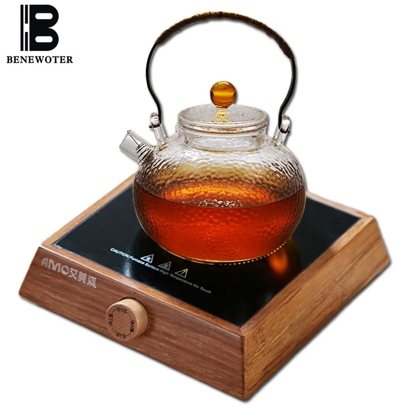 Japanese Style Hammer Heat Resistant Glass Teapot Direct Fire Heating