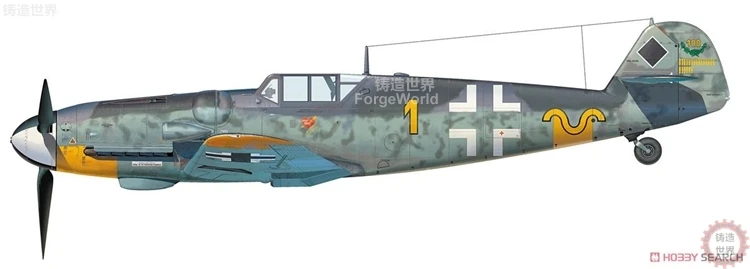 DIY сборка 07447 Германия 1/48 BF109G-6/14 истребитель Хартманн машина