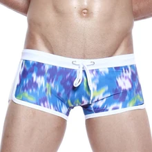 Сексуальный принт плавки нейлоновый купальник для мужчин одежда для плавания пляжная одежда бренд бермуды доска серфинг плавание боксеры шорты высокого качества