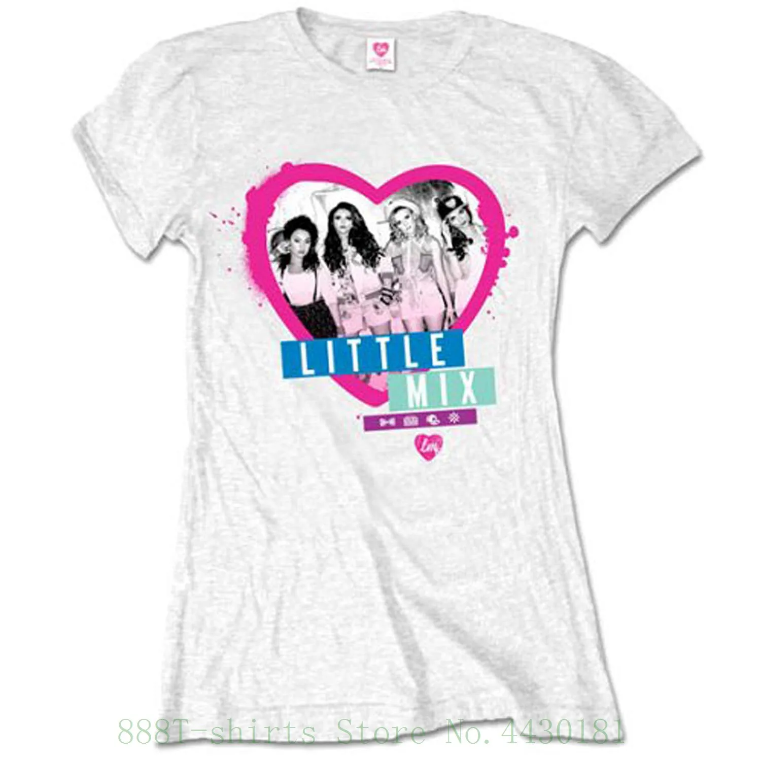 

Women's Tee Ladies Little Mix Glory Days Get Weird Official Tee T Shirt girls Girls Cotton Casual Tops clothing