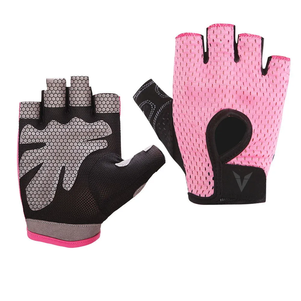 

Veidoorn Professional Gym Gloves Exercise Gloves Women Hands Protecting Breathable Sports Gloves Sports Fitness Weight-lifting