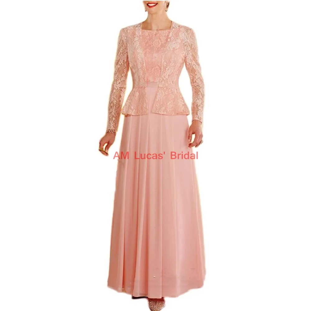 Шифоновое фиолетовое платье для матери невесты больших размеров, платье для матери невесты Vestido De платье крестной Mere De Mariee