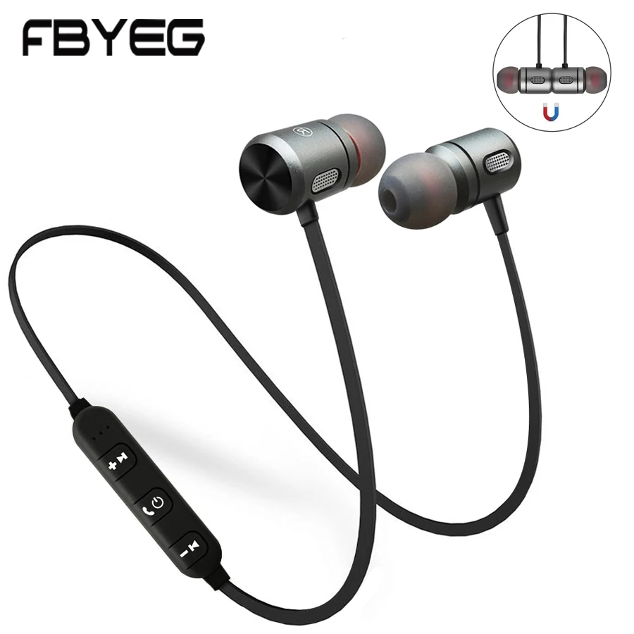 

FBYEG C10 Bluetooth Earphone Wireless Headphone Bluetooth sport Sweatproof Headset Magnetic Earpieces With Mic For Phone Xiaomi