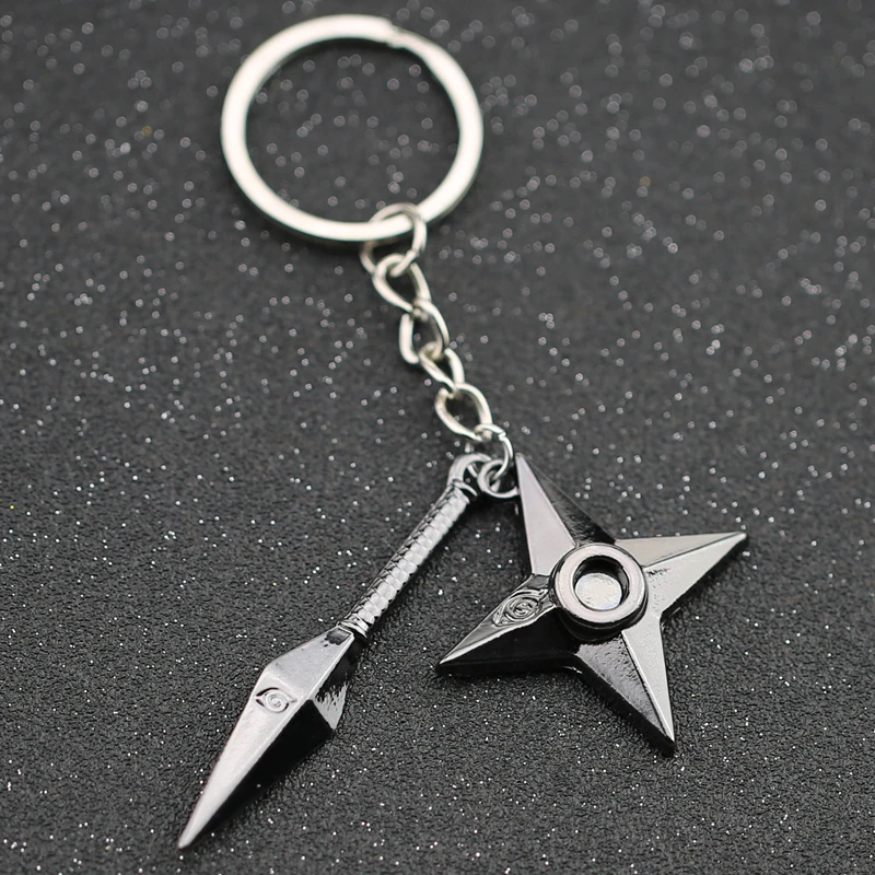 Kunai брелок с символикой Дарт-Вейдера Shuriken логотипом Konoha Uzumaki Sasuke Itachi черный для