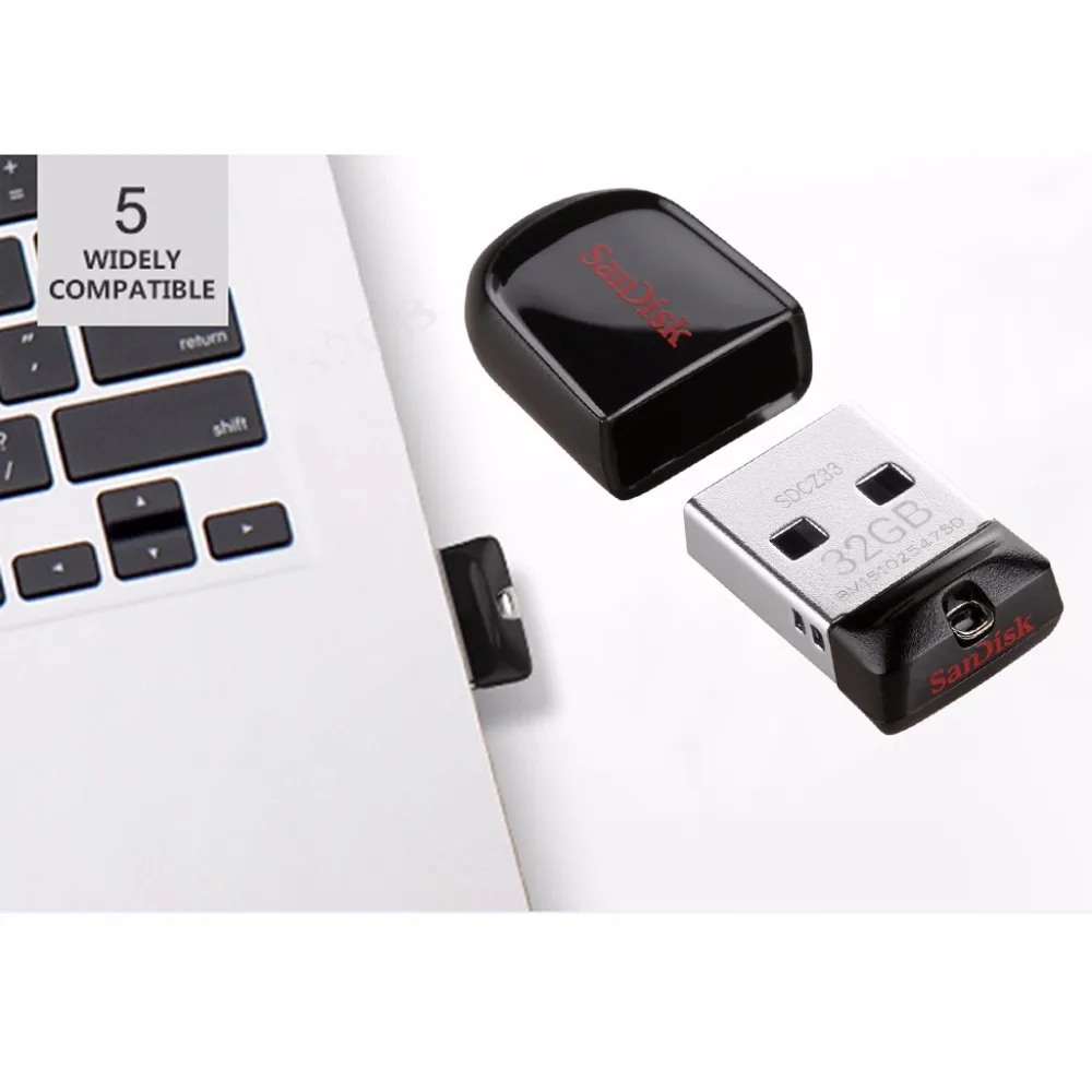 SanDisk CZ33 USB мини ручка диски 8 ГБ 16 ГБ 64 ГБ USB 2.0 Memory Stick USB флеш-накопитель 32 ГБ U диска Поддержка официальный проверки