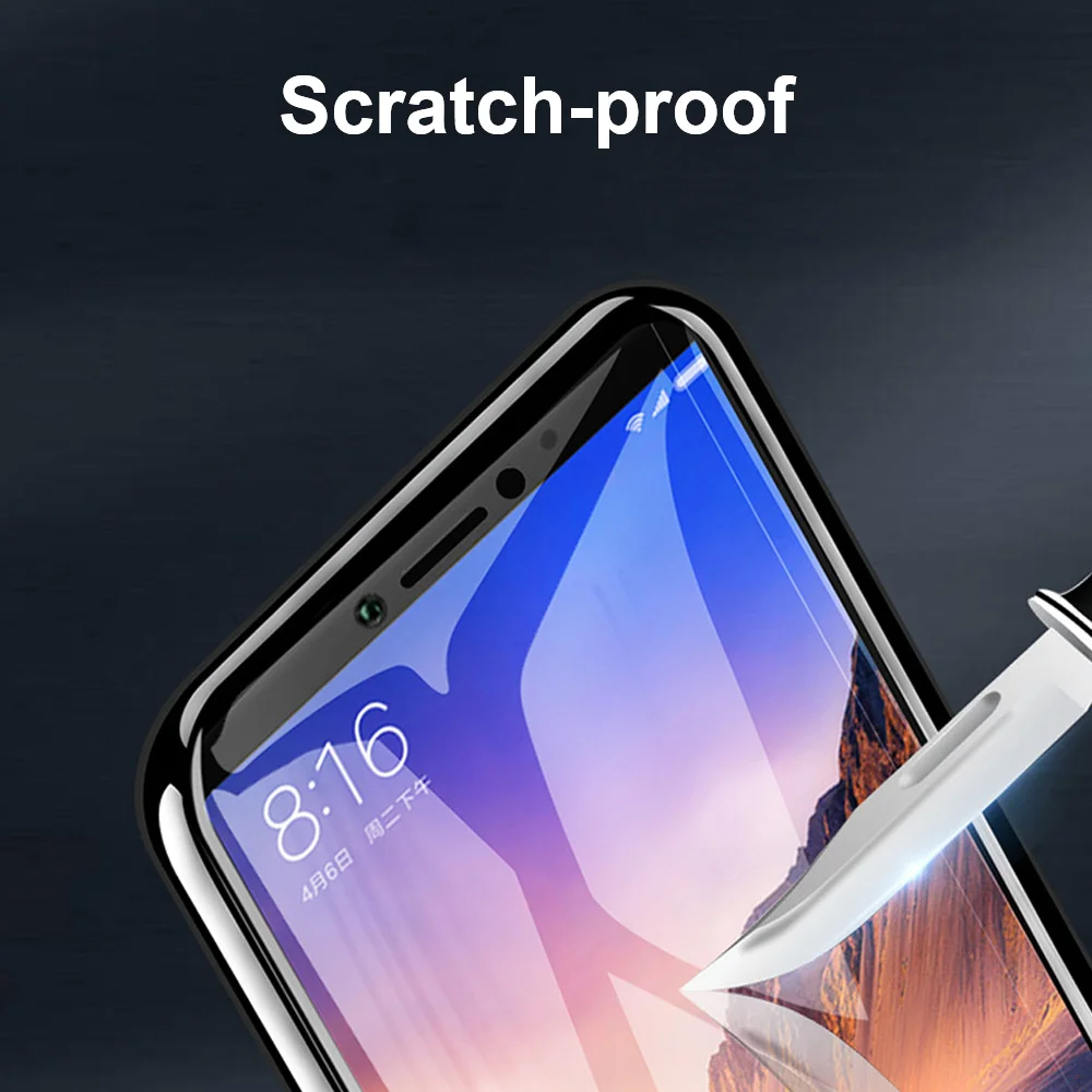 9D изогнутое закаленное стекло для защиты экрана Xiaomi Mi Redmi Note 5 6A 6 Pro Анти синее